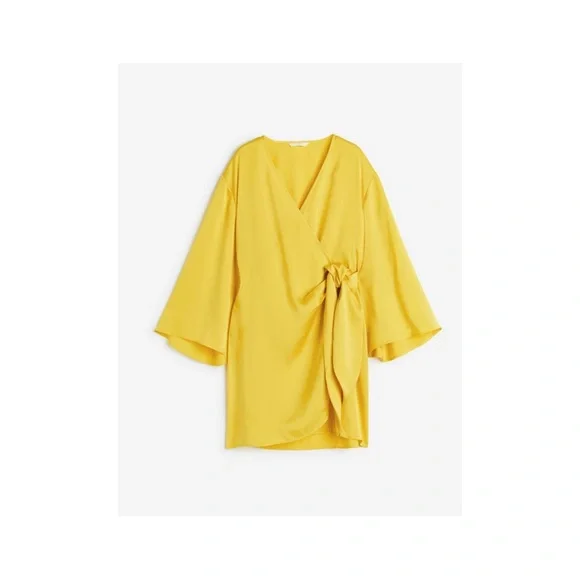 Satin Wrap Front Dress or Tunic - Picture 7 of 10